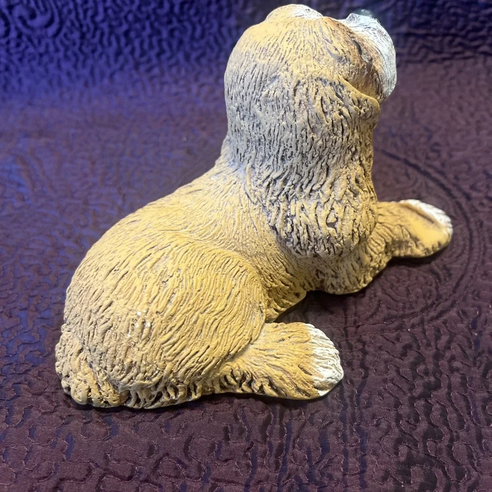 Vintage Cocker Spaniel Dog Puppy Figurine Resin Statue Business‎ Card Holder 9